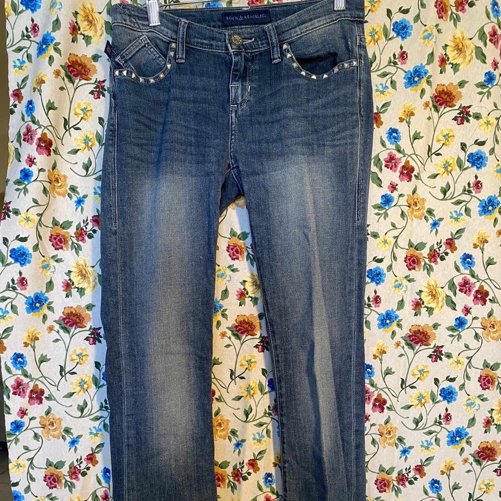 Rock & Republic dark blue jeans